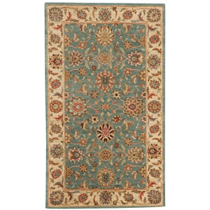 Nourison Living Treasures 30&quot x 51&quot Wool Indoor Rug in Aqua Blue