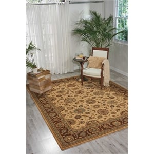 Nourison Living Treasures 30&quot x 51&quot Wool Indoor Rug in Beige