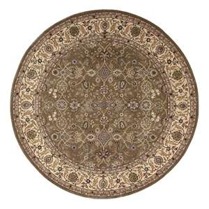 Nourison Nourison 2000 96&quot Round Wool Indoor Rug in Mushroom Beige