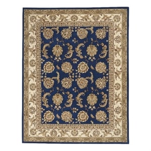 Nourison Nourison 2000 93&quot x 117&quot Wool Indoor Rug in Navy Blue