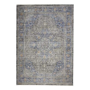 nourison starry nights 8' x 10' blue persian indoor rug