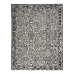 nourison starry nights 8' x 10' grey/navy persian indoor rug