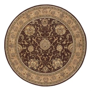 Nourison Nourison 2000 96&quot Round Wool Indoor Rug in Brown