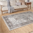 Nourison Concerto 6' x 9' Ivory Gray Fabric Farmhouse Area Rug (6' x 9')