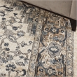 Nourison Concerto 6' x 9' Ivory Gray Fabric Farmhouse Area Rug (6' x 9')