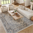 Nourison Concerto 6' x 9' Ivory Gray Fabric Farmhouse Area Rug (6' x 9')