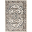 Nourison Concerto 6' x 9' Ivory Gray Fabric Farmhouse Area Rug (6' x 9')