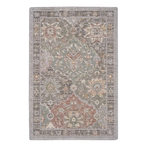 nourison parisa 2' x 3' grey/multi bohemian indoor rug