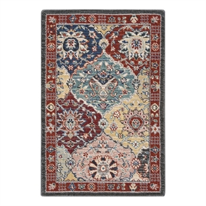 nourison parisa 2' x 3' multicolor bohemian indoor rug
