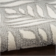 Nourison Aloha 7' x 10' Gray Fabric Tropical Area Rug (7' x 10')