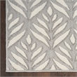 Nourison Aloha 7' x 10' Gray Fabric Tropical Area Rug (7' x 10')
