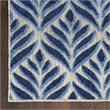 Nourison Aloha 9' x 12' Blue Fabric Tropical Area Rug (9' x 12')