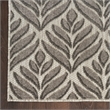Nourison Aloha 6' x 9' Charcoal Fabric Tropical Area Rug (6' x 9')