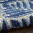 Nourison Aloha 5' x 8' Blue Fabric Tropical Area Rug (5' x 8')
