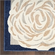 Nourison Aloha 5' x 8' Blue Gray Fabric Contemporary Area Rug (5' x 8')