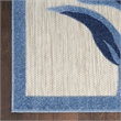Nourison Aloha 5' x 8' Blue Gray Fabric Contemporary Area Rug (5' x 8')