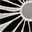 Nourison Aloha 7' x 10' Black White Fabric Contemporary Area Rug (7' x 10')