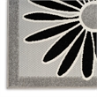 Nourison Aloha 7' x 10' Black White Fabric Contemporary Area Rug (7' x 10')