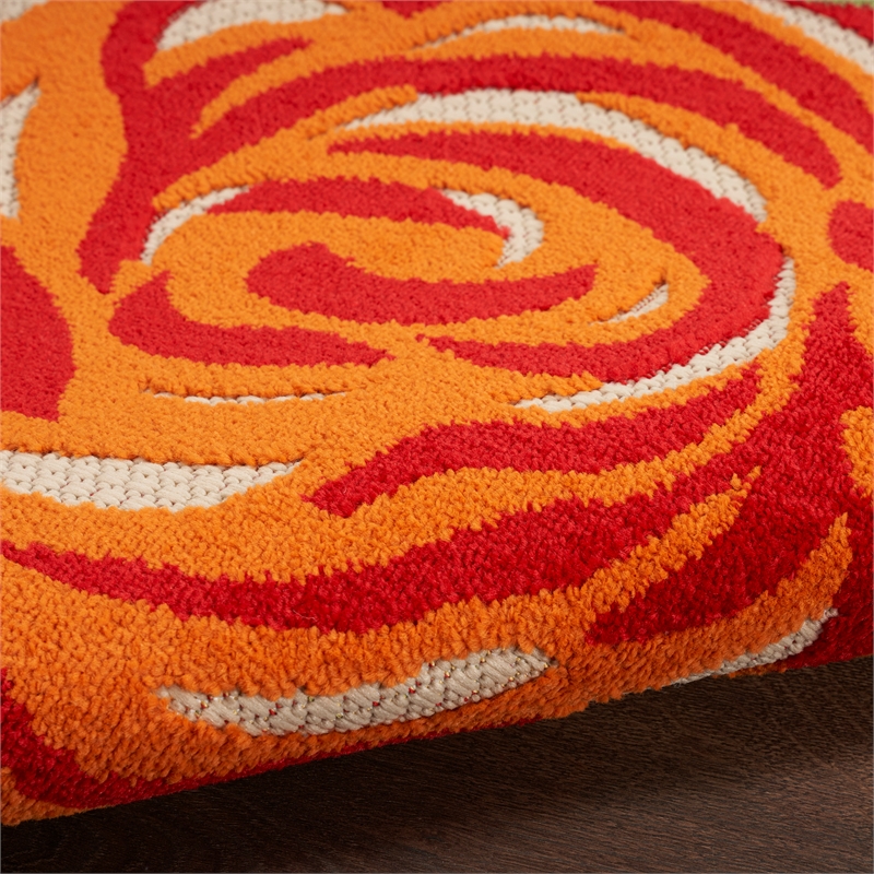 Nourison Aloha 9' x 12' Multicolor Fabric Contemporary Area Rug (9' x 12')