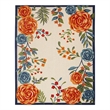 Nourison Aloha 9' x 12' Multicolor Fabric Contemporary Area Rug (9' x 12')