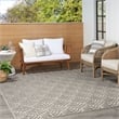 Nourison Aloha 8' x 11' Charcoal Fabric Tropical Area Rug (8' x 11')