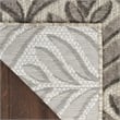 Nourison Aloha 8' x 11' Charcoal Fabric Tropical Area Rug (8' x 11')