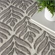 Nourison Aloha 8' x 11' Charcoal Fabric Tropical Area Rug (8' x 11')