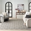 Nourison Aloha 8' x 11' Charcoal Fabric Tropical Area Rug (8' x 11')