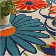 Nourison Aloha 8' x 11' Multicolor Fabric Contemporary Area Rug (8' x 11')
