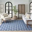 Nourison Aloha 4' x 6' Blue Fabric Tropical Area Rug (4' x 6')