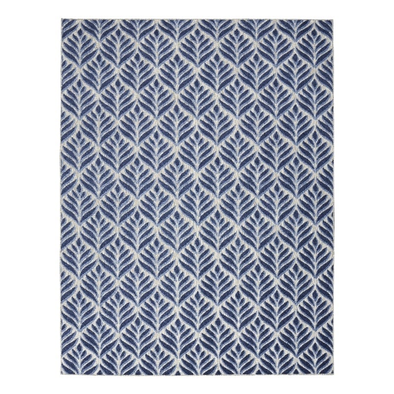 Nourison Aloha 4' x 6' Blue Fabric Tropical Area Rug (4' x 6')