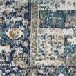 Nourison Passion 5' x 7' Ivory Gray Blue Fabric Vintage Area Rug (5' x 7')