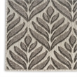 Nourison Aloha 4' x 6' Charcoal Fabric Tropical Area Rug (4' x 6')