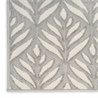 Nourison Aloha 4' x 6' Gray Fabric Tropical Area Rug (4' x 6')