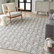 Nourison Aloha 4' x 6' Gray Fabric Tropical Area Rug (4' x 6')