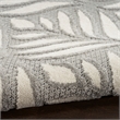 Nourison Aloha 4' x 6' Gray Fabric Tropical Area Rug (4' x 6')