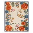 Nourison Aloha 4' x 6' Multicolor Fabric Contemporary Area Rug (4' x 6')