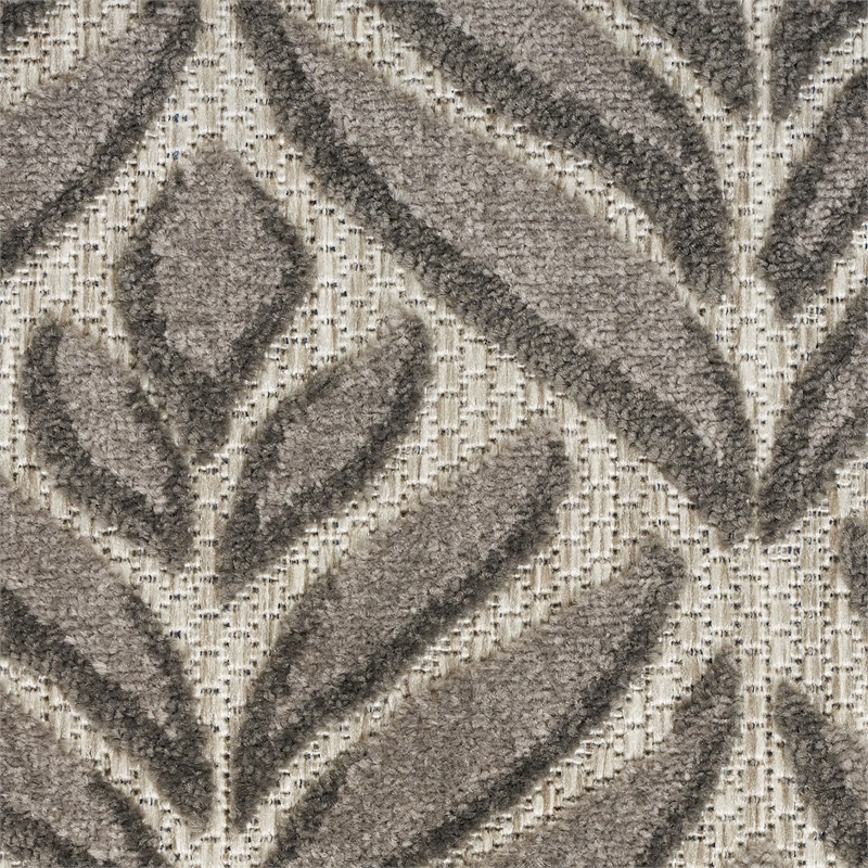 nourison aloha 9' x 12' charcoal fabric tropical area rug (9' x 12')
