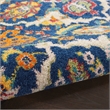 Nourison Allur 3' x 5' Navy Multicolor Fabric Bohemian Area Rug (3' x 5')