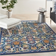 Nourison Allur 3' x 5' Navy Multicolor Fabric Bohemian Area Rug (3' x 5')