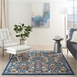 Nourison Allur 3' x 5' Navy Multicolor Fabric Bohemian Area Rug (3' x 5')