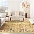 Nourison Allur 7' x 10' Yellow Multicolor Fabric Bohemian Area Rug (7' x 10')