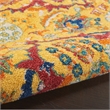Nourison Allur 3' x 5' Yellow Multicolor Fabric Bohemian Area Rug (3' x 5')