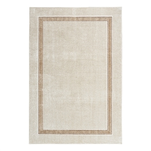 Nourison Glam 5'3&quot x 7'3&quot Fabric Ivory Cream Contemporary Indoor Area Rug