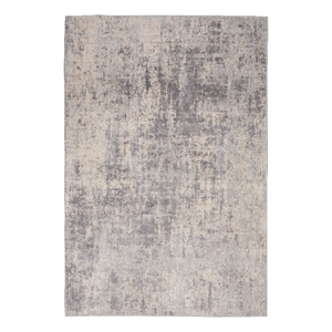 nourison rustic textures 6' x 9' ivory/silver rustic indoor rug