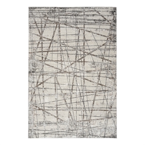 Nourison Desire 3'11&quot x 5'11&quot Grey Silver Modern Indoor Rug