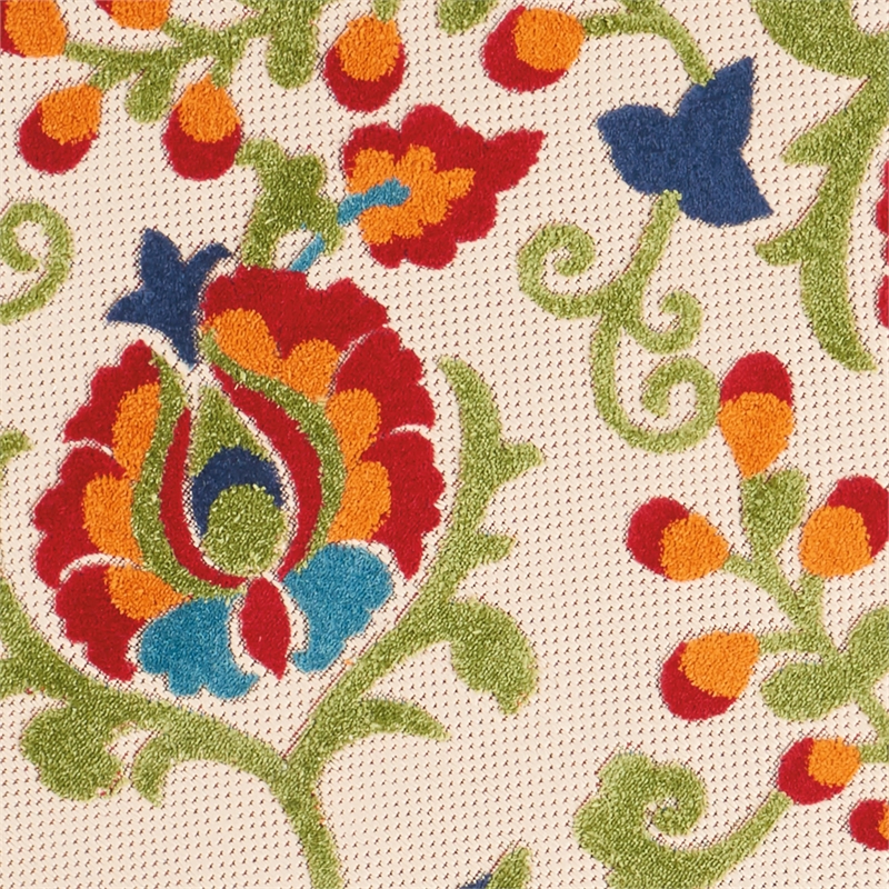 Nourison Aloha 12' x 15' Multicolor Fabric Farmhouse Area Rug (12' x 15')