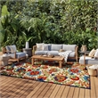Nourison Aloha 12' x 15' Multicolor Fabric Farmhouse Area Rug (12' x 15')
