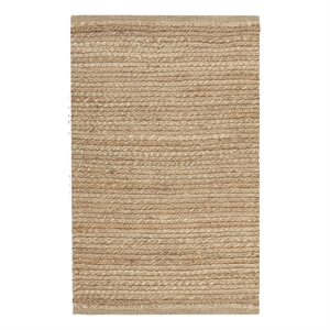 Nourison Natural Jute 2' x 3' Natural Farmhouse Indoor Rug