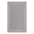 Nourison Essentials 2' x 4' Grey/Ivory Contemporary Indoor/Outdoor Rug